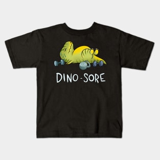 Dinosaur sore from gym Kids T-Shirt